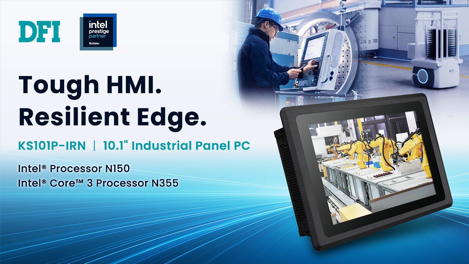 Tough HMI. Resilient Edge. KS101P-IRN | 10.1