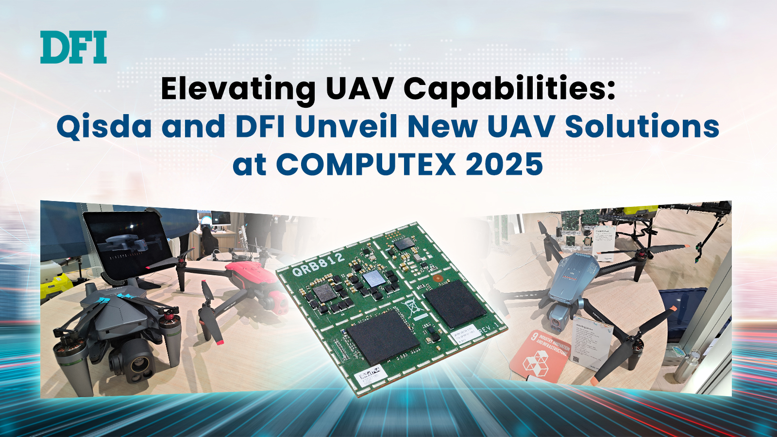 DFI Insight_COMPUTEX 2025_UAV_QRB812_Homepage Thumbnail_1600x900px